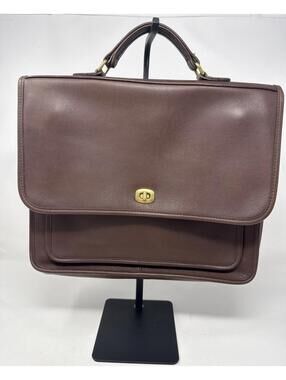 COACH Vintage Colebrook Messenger Briefcase Bag in Mahogany